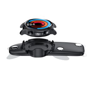 E400 non-invasive blood glucose ECG+PPG temperature blood pressure blood oxygen heart rate temperature intelligent health watch (Colour: ECG airbag accessories)
